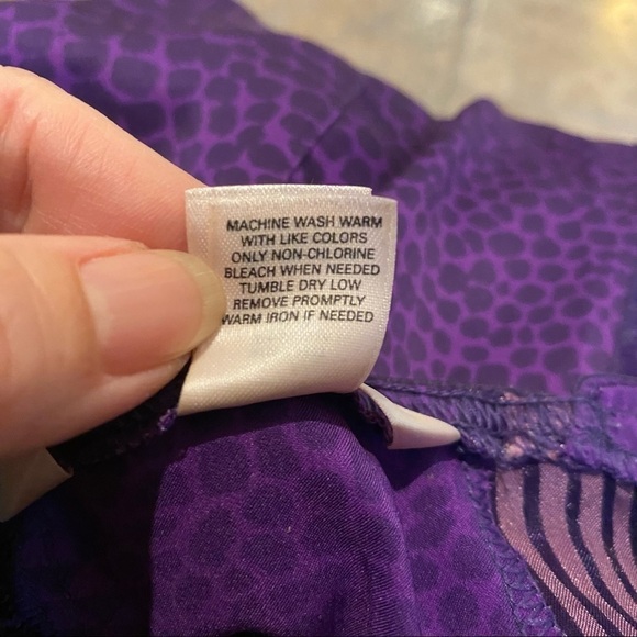 VICTORIA’S SECRET Purple Very Sexy Pattern Sheer Slip Dress Size Small - Picture 10 of 10